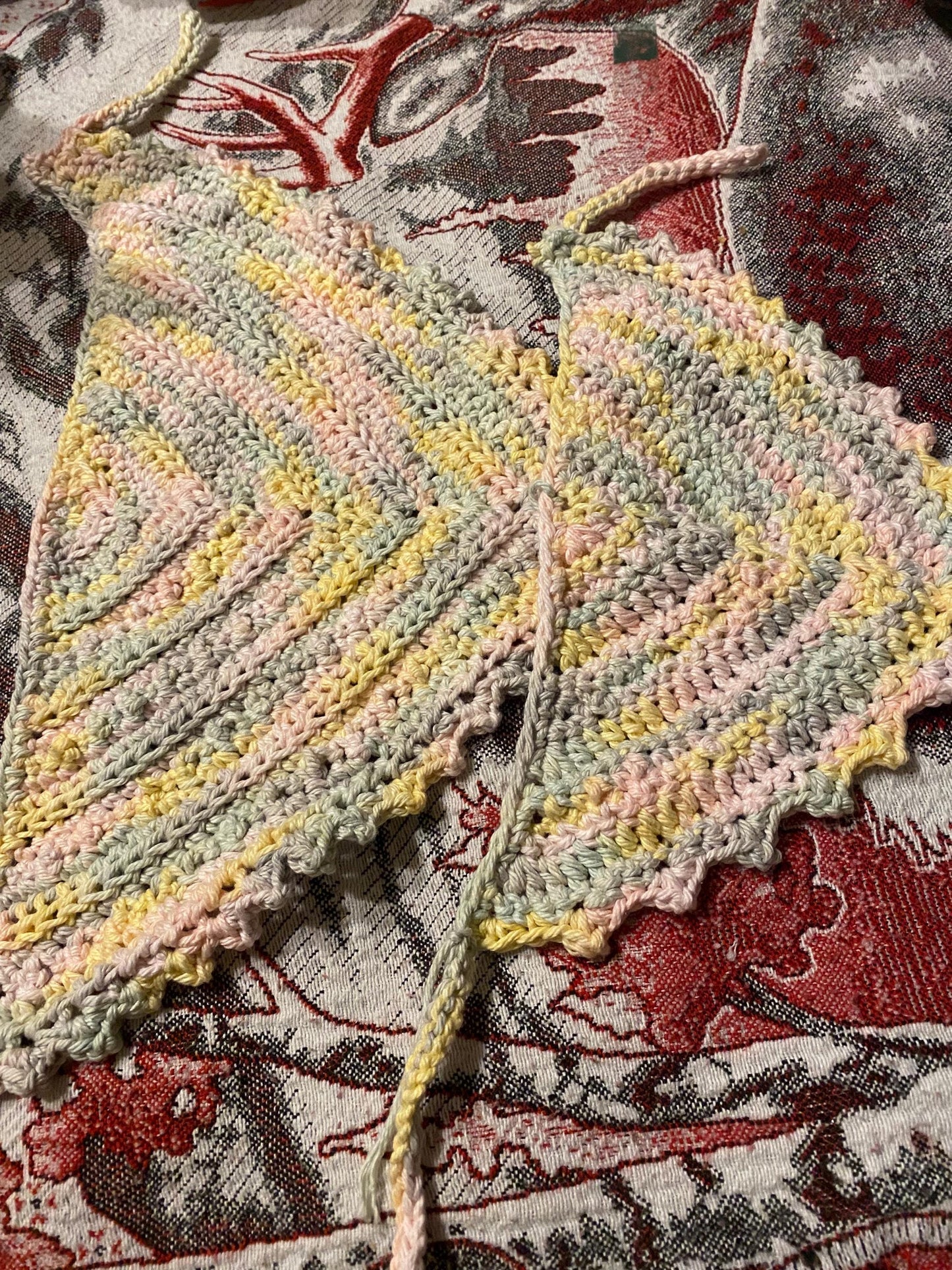 crochet bandana , headband , mommy and me bandana