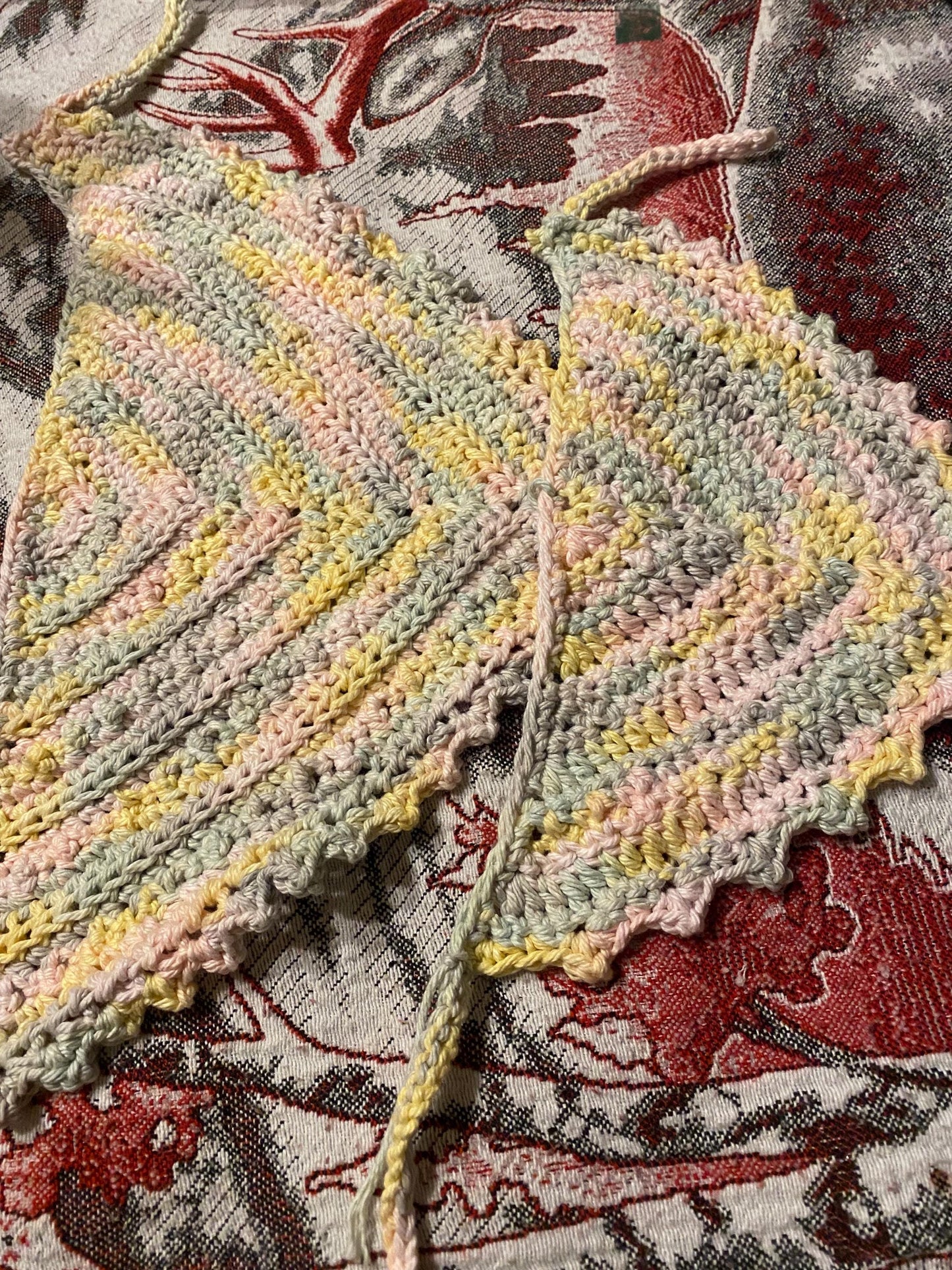 crochet bandana , headband , mommy and me bandana